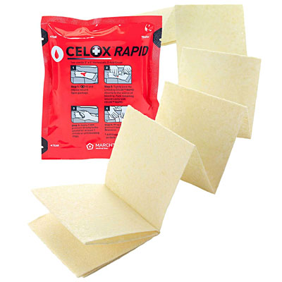 Celox Rapid, Z-Folded - 3" x 5' Gauze