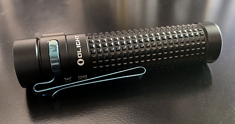 Olight S2R Baton II from the top
