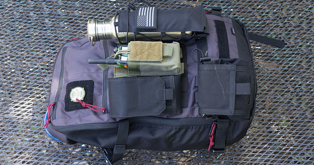 5.11 Rapid Quad Zip Pack front with pouches