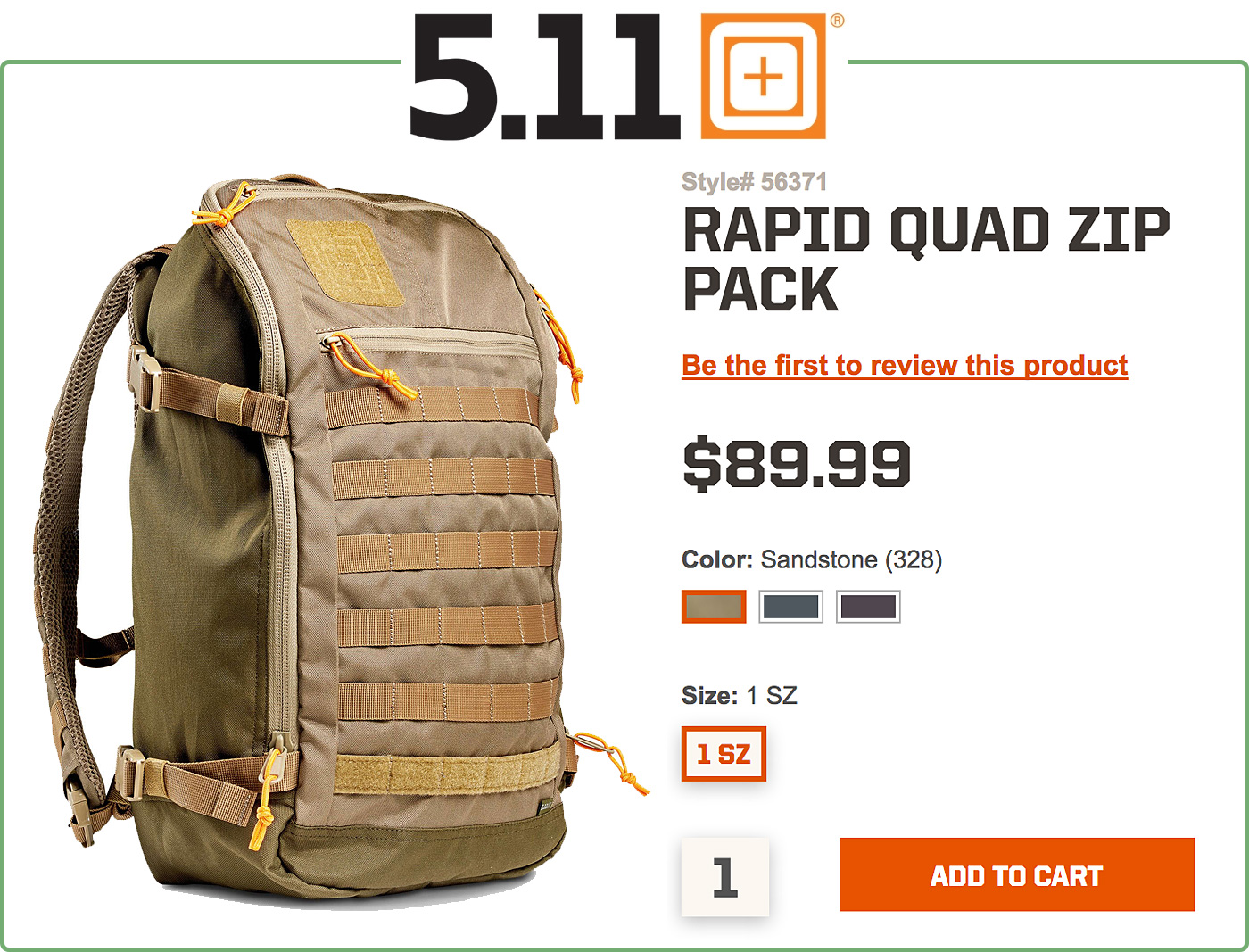 5.11 Rapid Quad Zip Pack buy it now