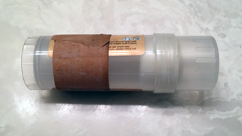 Leukotape wrapped on deoderant