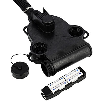 Mira Safety MB-90 Powered Air Purifying Respirator (PAPR) with the battery tray open