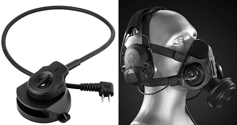 Mira Safety Tactical Air-Purifying Respirator Mask (TAPR) with an integrated microphone for radio communications