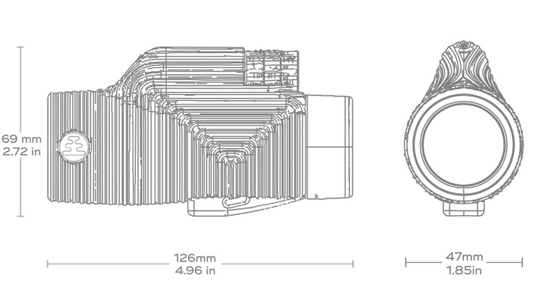 Nocs Provisions Zoom Tube 8x32 Monocular Telescope blueprint