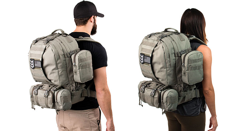 Paratus 3-Day Operators Pack on guy and gal
