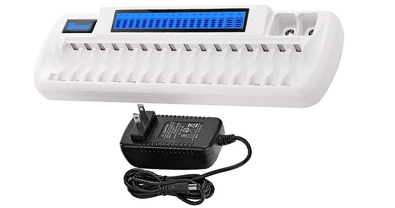 eneloop charging station. BONAI 16+2 Bay Smart Battery Charger