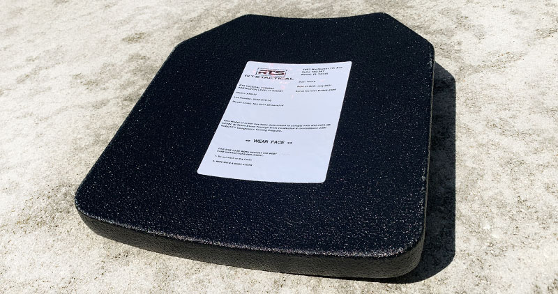 RTS Tactical Ultimate Level IV Ceramic Bundle image of back of plate