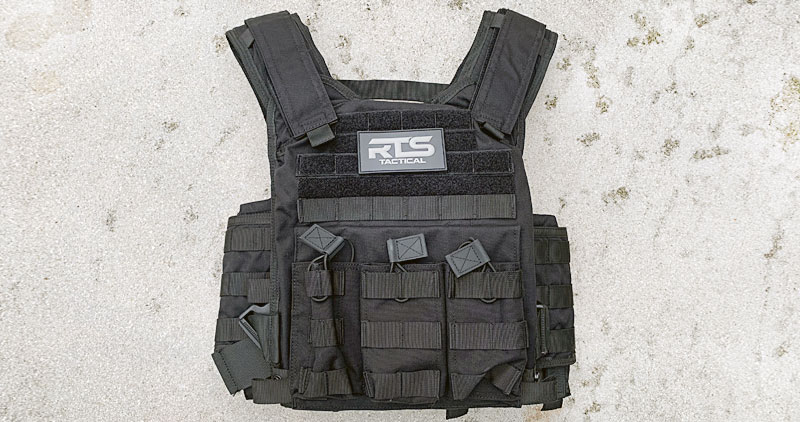 RTS Tactical Ultimate Level IV Ceramic Bundle plate carrier from the front