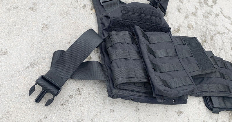 RTS Tactical Ultimate Level IV Ceramic Bundle plate carrier from the back