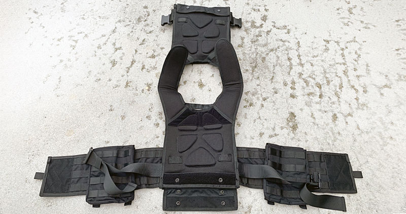 RTS Tactical Ultimate Level IV Ceramic Bundle plate carrier inside opened up