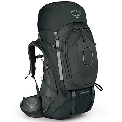Osprey Xenith 75 backpack. Slick, high end, a dream of a backpack. 