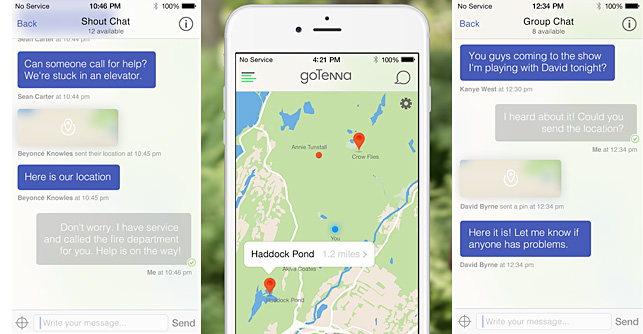 goTenna app Screen Shots
