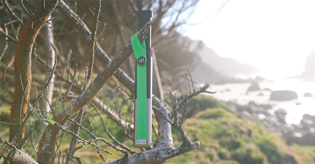 goTenna Antenna hanging from a tree branch