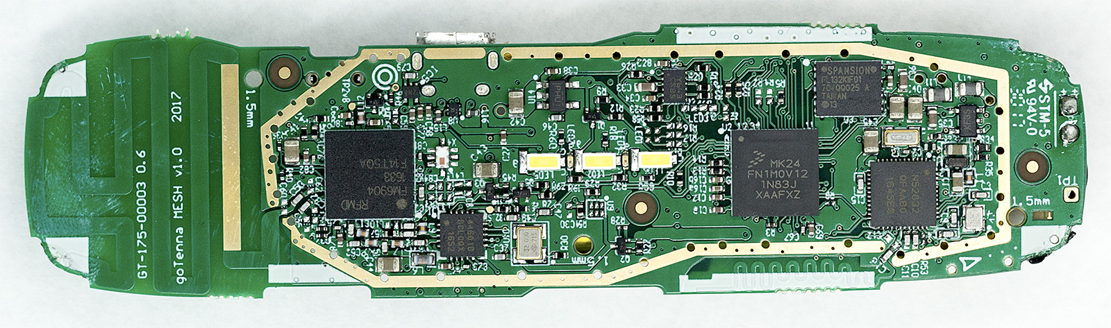 goTenna Mesh main board and battery