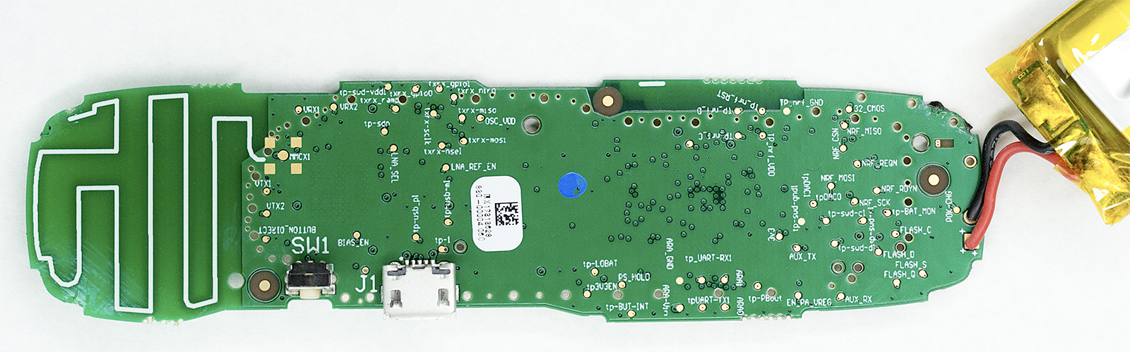 goTenna Mesh mainboard and battery backside