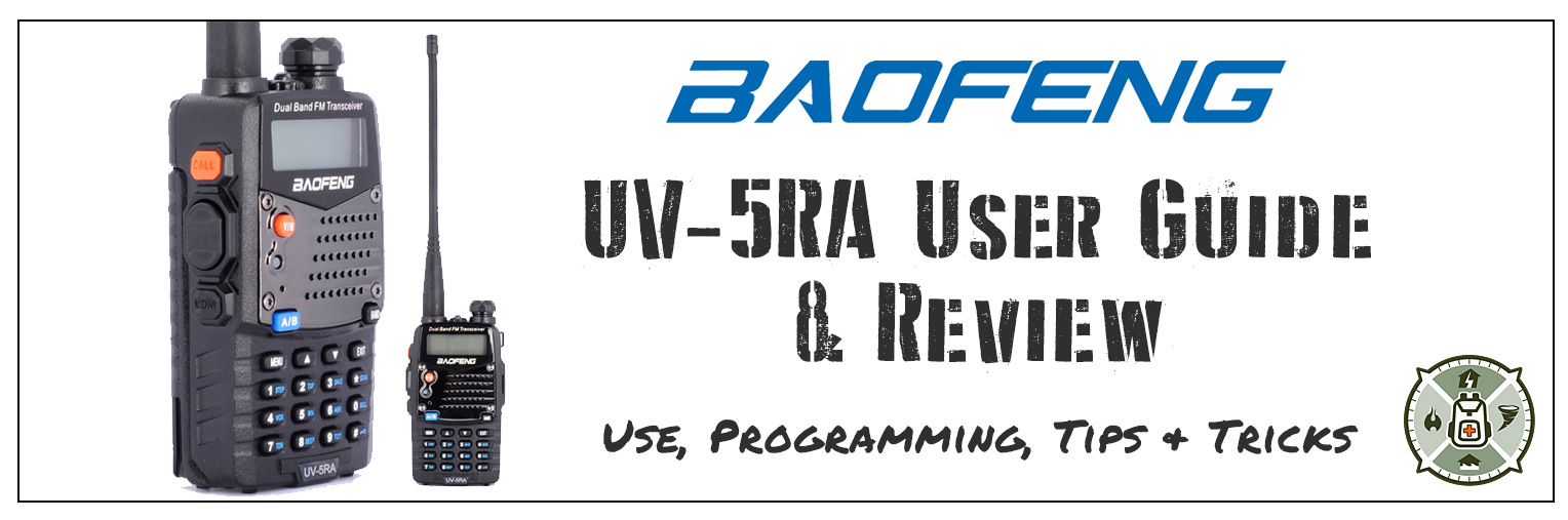 Baofeng UV-5RA User Guide and Review Article Button