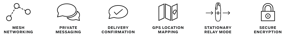 goTenna mesh function group