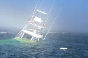 Boat Sinking Into the Water