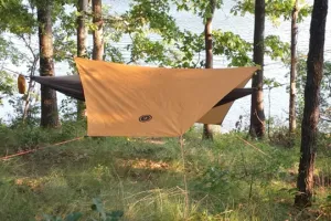 UST Tarp & GT Skeeter Beeter Hammock in the woods in front of a lake