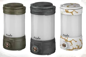 Three VL26R Lanterns floating over a topographic background