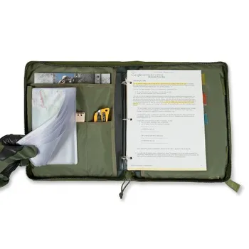 Tactical 3-Ring Binder Cover Military Admin & Map Case