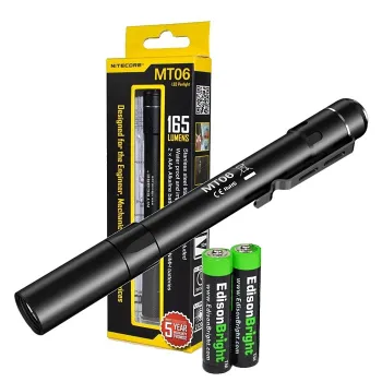 Nitecore MT06 165 LumenLED Tactical Flashlight with 2 AAA batteries